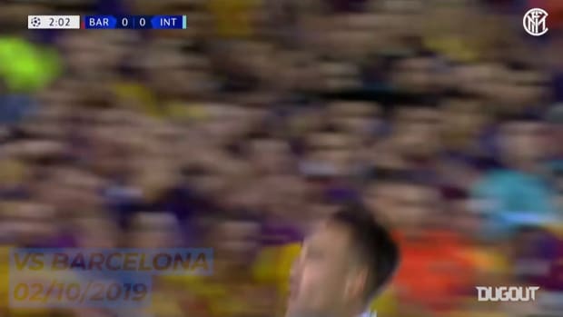 Lautaro's goals against FC Barcelona and Real Madrid